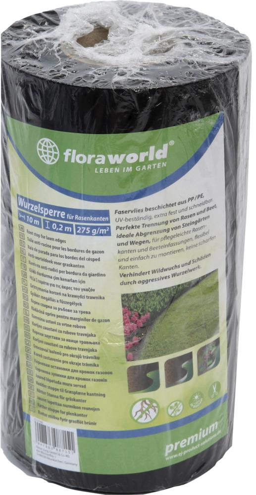 floraworld Wurzelsperre 0,2x10 m für Rasenkanten