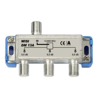 Wisi Verteiler 3f. 5-2400MHz, 9,5dB DM13A