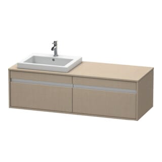 Duravit Waschtischunterschrank Ketho 140x55x42,6cm, f EWT, 2 AZ, B li, lei