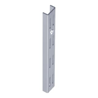 DIY, Wandschiene 10001 zweireihig,L 1.500mm grau, weißaluminium