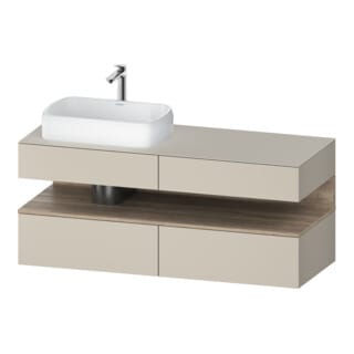 Duravit Waschtischunterschrank Qatego 140x55x60cm, E Ma/t m, Pl, Beck. li