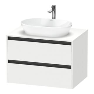 Duravit Waschtischunterschrank Ketho.2 80x55cm, w m, Pl m 1 Ausschn, wandhängend
