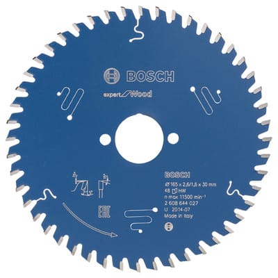 Bosch Kreissägeblatt Expert for Wood 165 x 30 x 2,6 mm 48