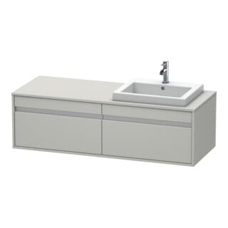 Duravit Waschtischunterschrank Ketho 140x55x42,6cm, f EWT, 2 AZ, B r, bg m