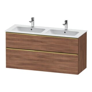 Duravit Waschtischunterschrank D-Neo 128x46,2cm, 1 Kast, 1 A, g pol/Nussb Nat