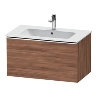 Duravit Waschtischunterschrank D-Neo 81x46,2cm, chr/Nussb Nat, 1 Ausz., wandhängend