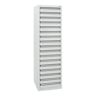 Stumpf Schubladenschrank Serie Sts 410, 17 Schubladen Lichtgrau (17x100mm)