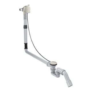 hansgrohe Komplettset Exafill S Wanneneinlauf, Ab- + ÜL-Garn., Edelstahl-Optik