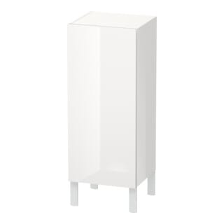 Duravit Halbhochschrank L-Cube individual, Tür rechts, weiß Hochglanz