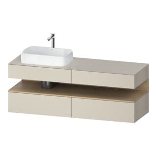 Duravit Waschtischunterschrank Qatego 160x55x60cm, E na/tau m, Pl, B l, B