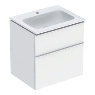 Geberit Möbel-Waschtischset iCon 60x63x48cm, w/KT, we. ma, Gr. we. ma