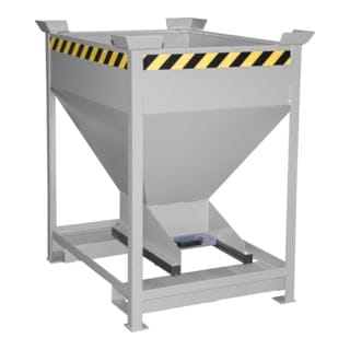 Bauer Südlohn Silobehälter SG-D 375, lackiert, Mausgrau