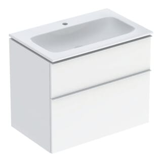 Geberit Möbel-Waschtischset iCon 75x63x48cm, w/KT, w hochgl., Gr. we. ma