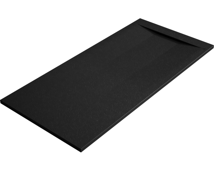 Duschwanne Opalo 70x160 Cm Schwarz Gitter Schwarz