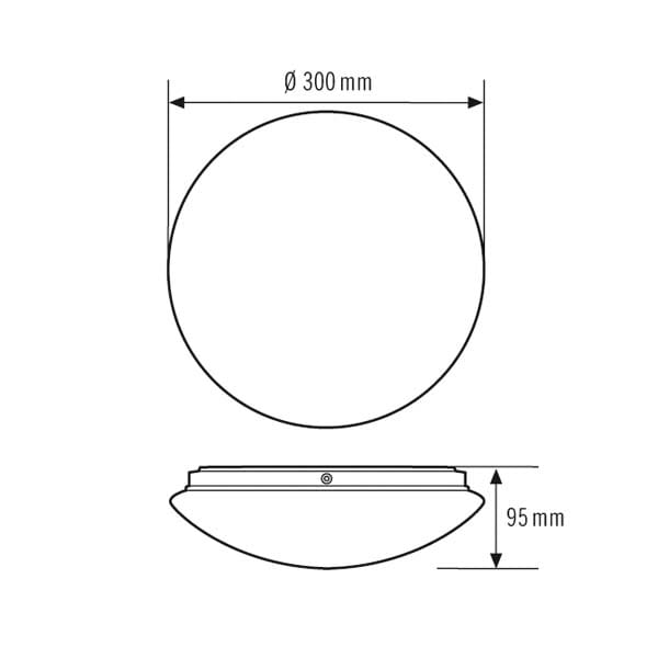 ESYLUX LED-Rundleuchte 3000K ELLENWCL, EO10850004