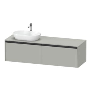 Duravit Waschtischunterschrank Ketho.2 160x55cm, B L, bg ma, 2 Ausz., wandhängend