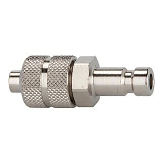 Riegler Nippel für Kupplungen NW 2,7, Messing vern., für Schlauch 6x4