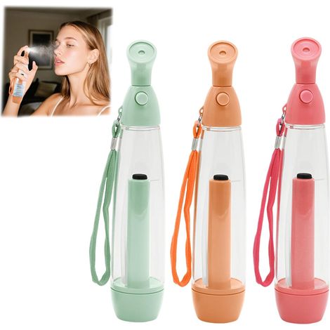 2er-pack Manuelle Wassersprüher – Nachfüllbare Wassernebelgeräte, Tragbarer Kunststoffsprüher, Ideal Zur Erfrischung Von Gesicht Und Körper (3 Stück – Gemischt)