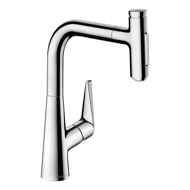 hansgrohe Spültisch-Einhebelmischer 220 Talis Select M51 mit Ausziehbrause, 2jet, sBox, chrom