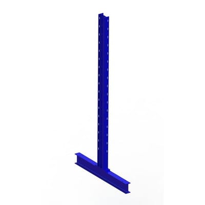 Meta Kragarmregal Ständer IPE 120 doppelseitig 2000 x 400 mm Enzianblau Multistrong L