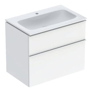 Geberit Möbel-Waschtischset iCon 75x63x48cm, w/KT, we. hochgl., Gr. vc