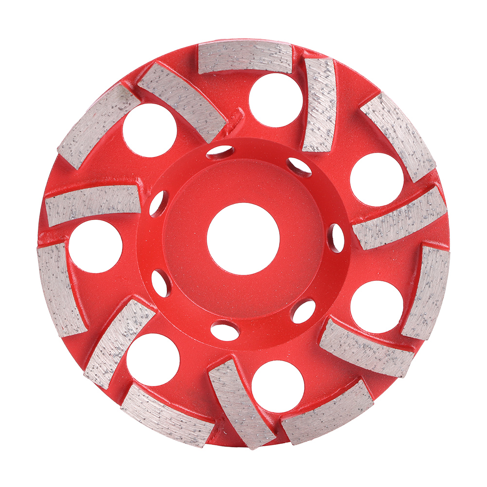 125 Mm (4,9 Zoll) 14-zahn-topf-diamantschleifscheibe Zum Polieren Von Zement, Beton Und Stein.