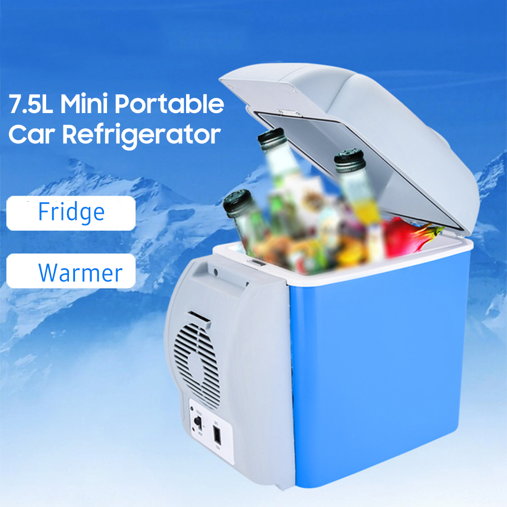 12v 7,5l Autokühlschrank, Mini-tragbarer Kühlschrank Mit Heizfunktion, Ideal Für Reisen, Camping Und Angeln.