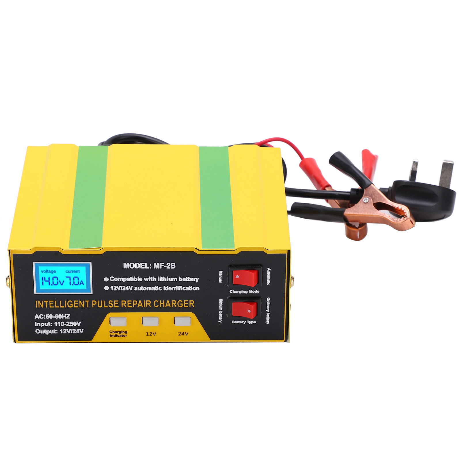 180-w-vollintelligentes 12-v-/24-v-batterieladegerät Für Auto- Und Motorradreparaturen, Typ Mf-2b