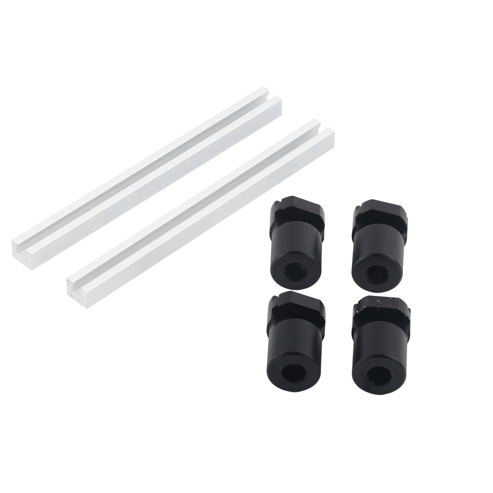 Set Mit 4 Werkbankanschlägen Aus 20 Mm Aluminiumlegierung, Ergonomisches Positionierungs- Und Befestigungswerkzeug Für Werkbänke, Ideal Für Heimwerker.