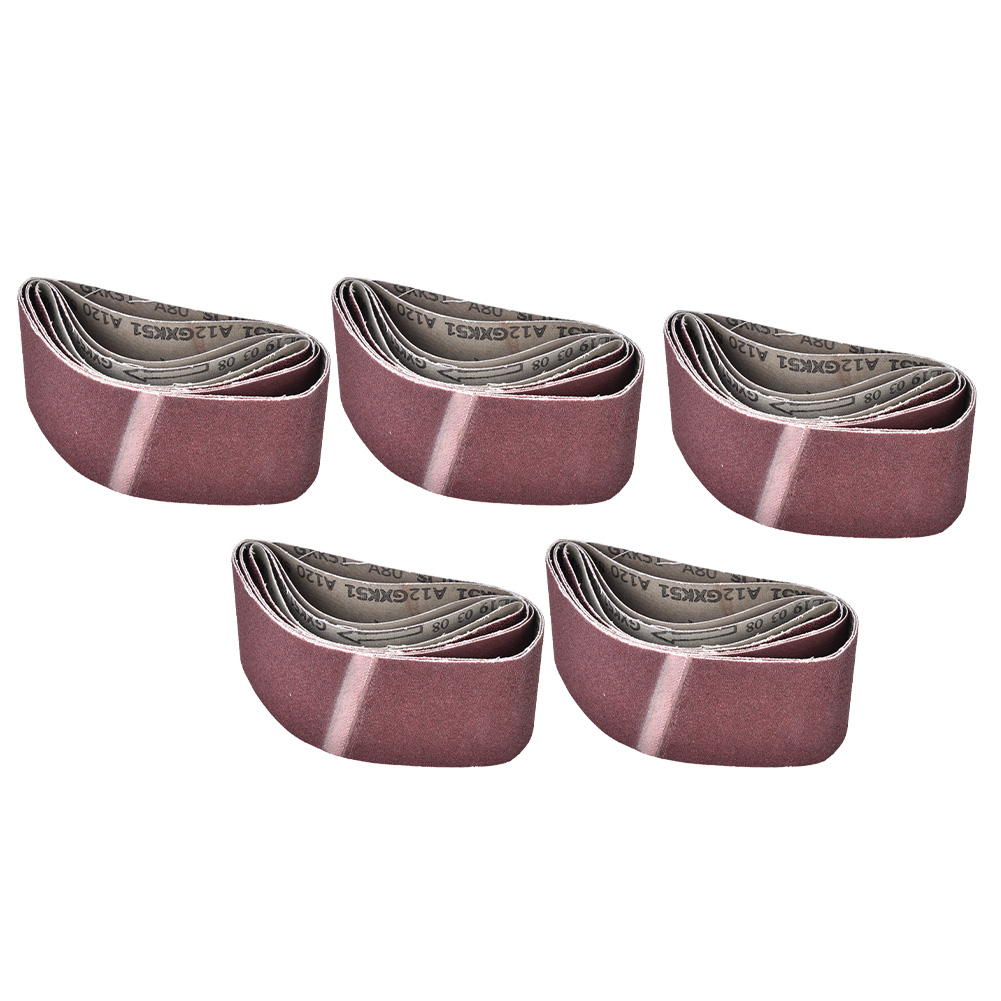 Packung Mit 5 Schleifbändern, 457 X 75 Mm, Für Bandschleifer, Körnung 60/80/100/120/240