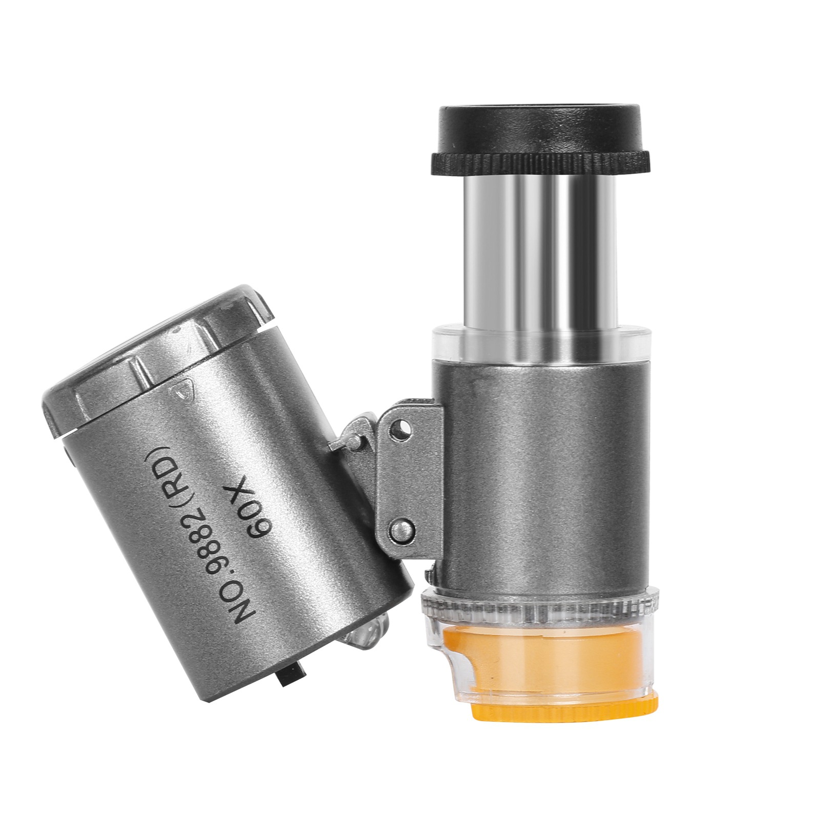 60-fach Vergrößernde, Beleuchtete Lupe Mit 2 Leds Und 1 Uv-lampe, Einstellbarer Fokus, Ideal Für Juweliere, Uhrmacher, Gemmologen Und Amateure.