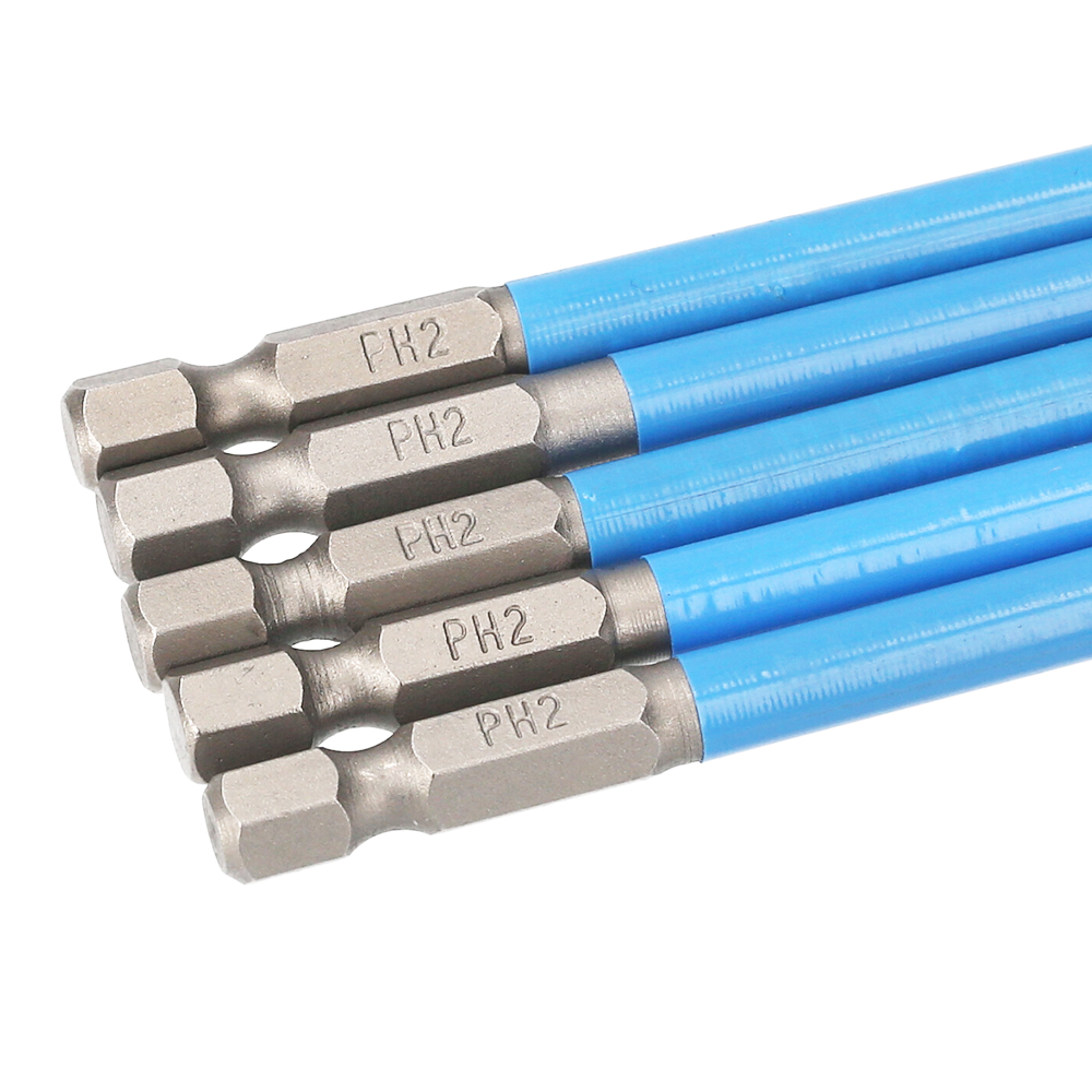 Set Mit 7 Bohrern Für Elektrische Bohrmaschinen, Ph2-antirutsch-magnetschraubendreherbits Für Elektrische Bohrmaschinen, Druckluftschrauber Und Handschraubendreher.