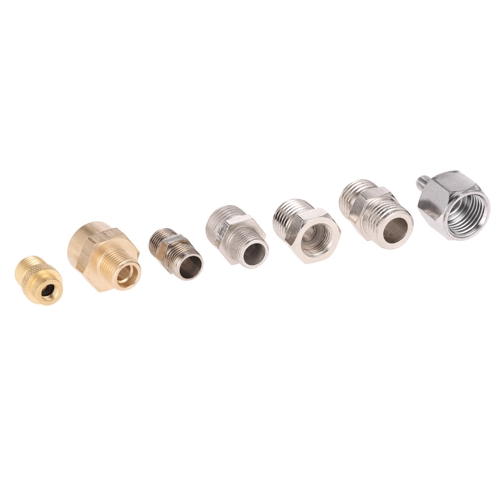 Professionelles 7-teiliges Airbrush-adapterset, Inklusive Kompressor- Und Airbrush-schlauchanschlüssen