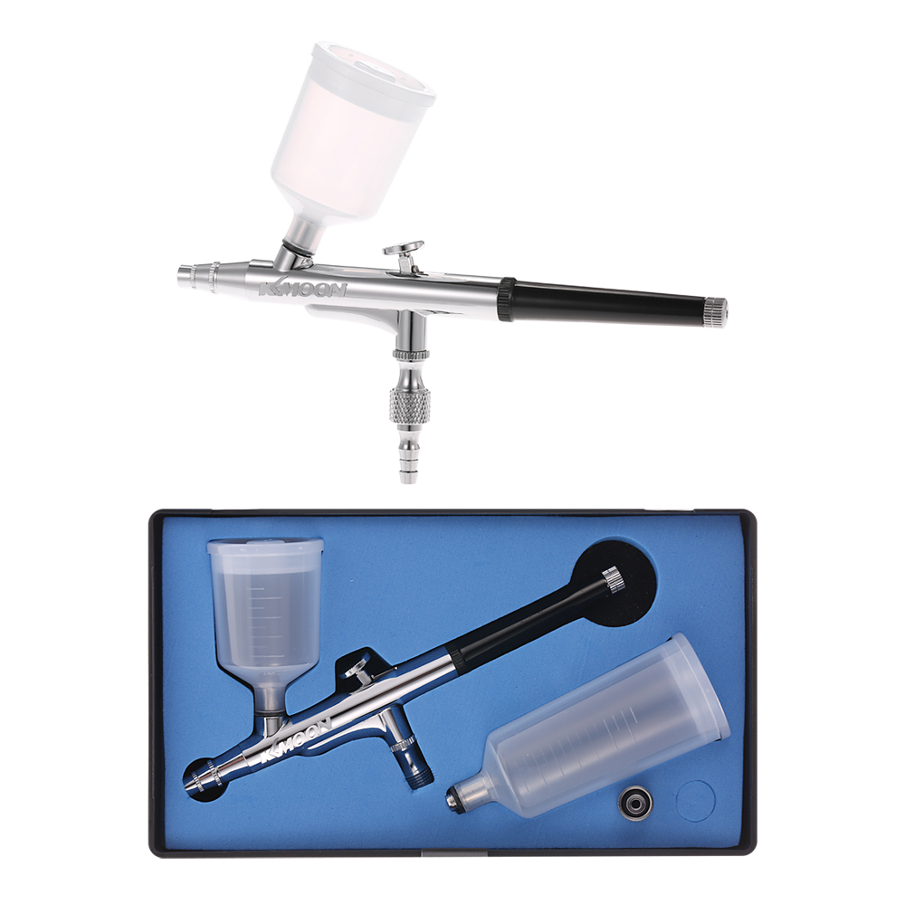 Kkmoon Professionelle Airbrush Mit Schwerkraftzufuhr, Ideal Für Tortendekoration, Make-up, Tattoos Und Maniküre (0,3 Mm, 20 Cm³ Oder 40 Cm³).