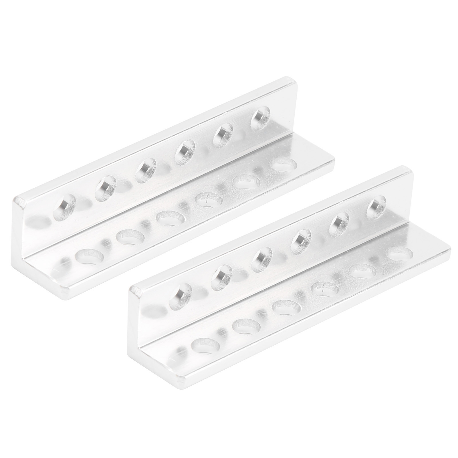 2 Stück Flacher Aluminiumträger, 6 Löcher, L-förmig, Roboterzubehör, 12 X 12 X 48 Mm, 3103-0006-0056