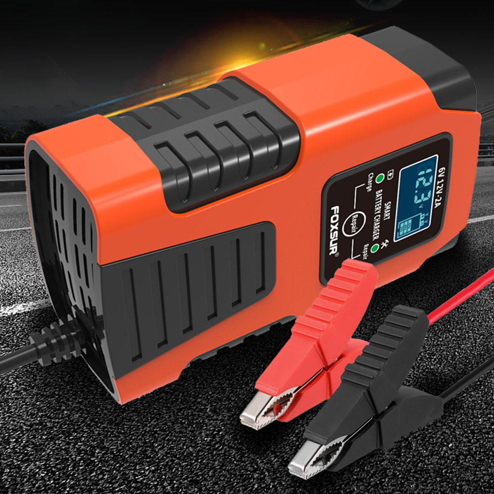 6v/2a Und 12v/2a Autobatterieladegeräte, Vollautomatische Intelligente Ladegeräte, Tragbare Erhaltungsladegeräte Und Batteriedesulfatierer Für Autos Und Motorräder.
