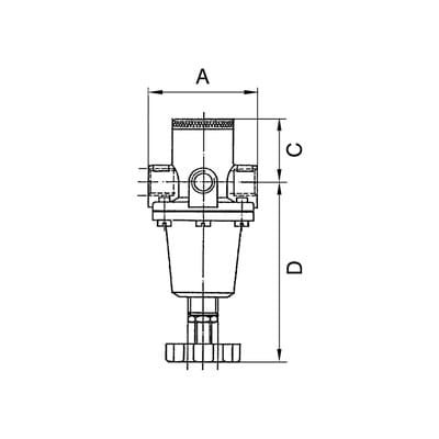 Riegler Druckregler Schalttafeleinbau »Standard«, BG 2, G 1/2, 0,5-10 bar