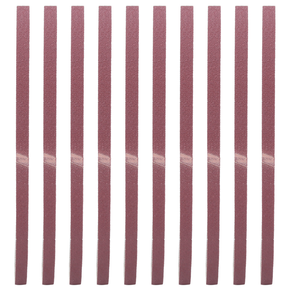 10 Aluminiumoxid-schleifbänder Für Schleifmaschinen, 533 X 9 Mm (körnung 100)