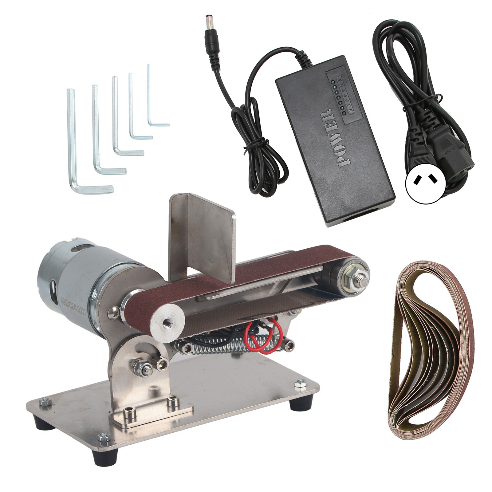 Verstellbarer Mini-elektrobandschleifer, Schleif- Und Poliermaschine, Wechselstrom 110-240 V Für Diyau 895 Stecker (200 W)