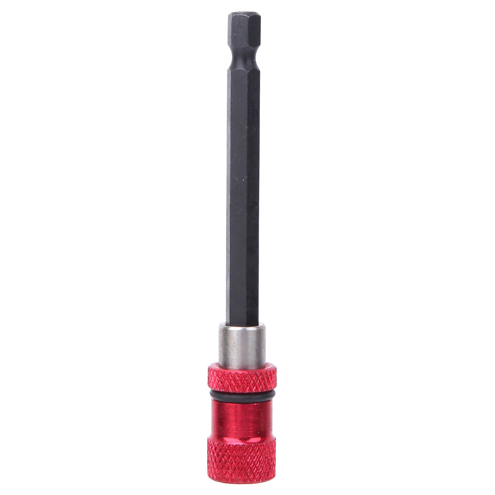 Roter Schraubendreher-bithalter Aus Edelstahl, 1/4-zoll-schnellverschluss-magnetverlängerung, 100 Mm