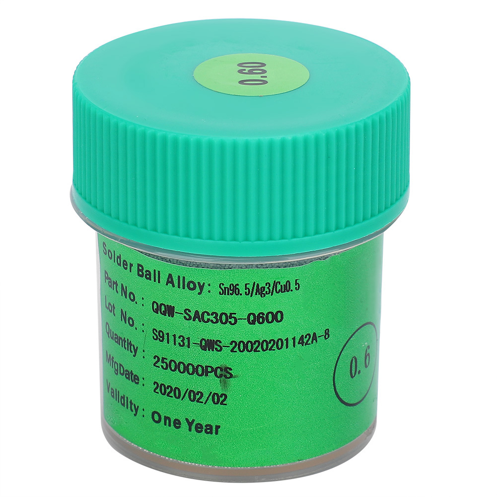25w Bleifreie Bga-lötperlen Aus Zinn Für Leiterplattenreparatur Und -neuverpackung, 0,6 Mm