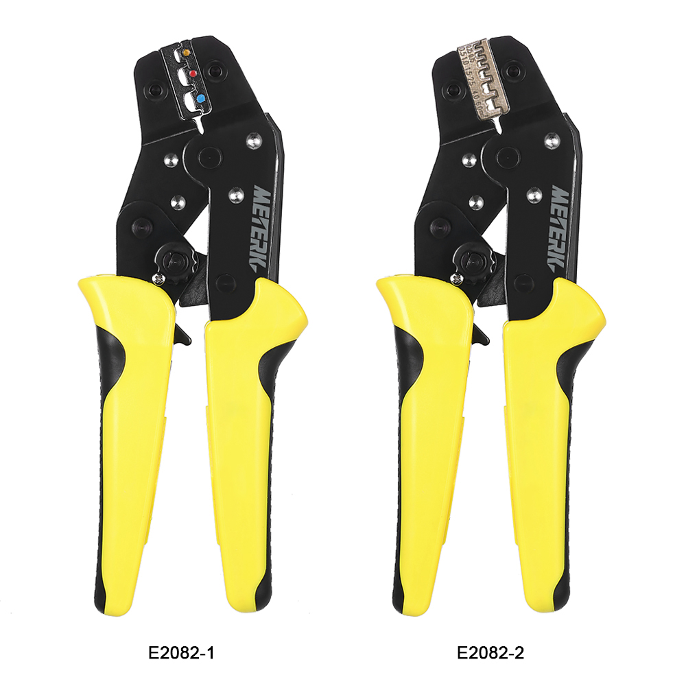 Meterk Jx-06wf Professionelles Crimpwerkzeug Für Kabelschuhe Von 0,25 Bis 6 Mm², Mit Ratsche Und Crimpzange Für Kabelschuhe Von 24 Bis 10 Awg.