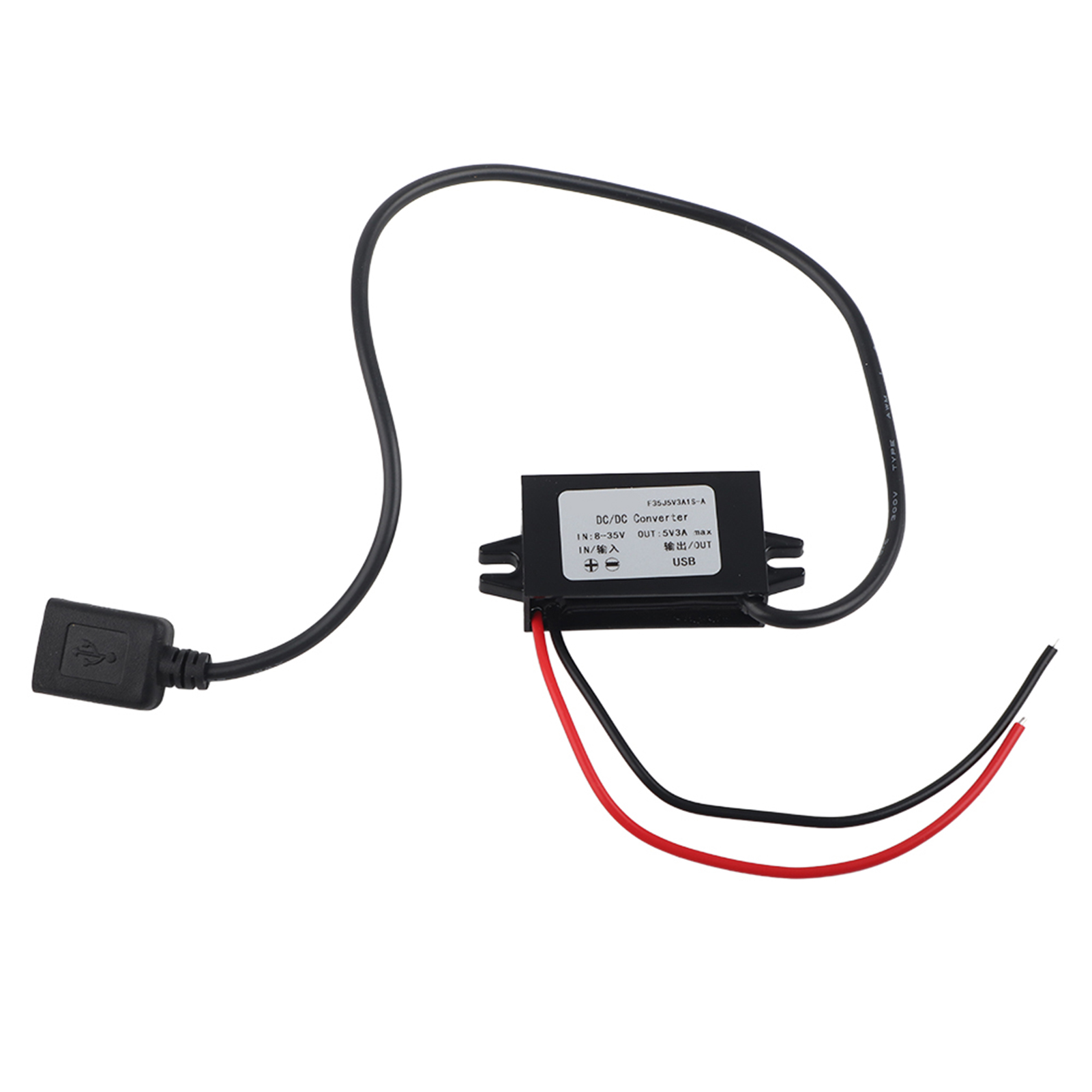 Dc-dc-abwärtswandler-adapter 12v/24v Auf Usb 5v 3a Mit Reglerkabel