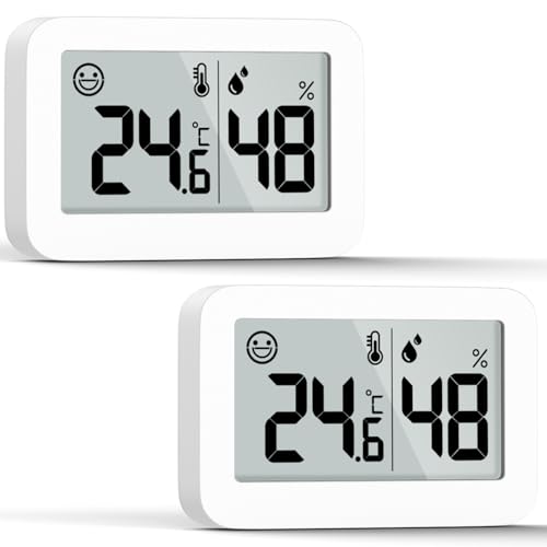 Mini-hygrometer Und -thermometer Für Den Innenbereich, Feuchtigkeitsmesser Mit Celsius-anzeige (℃), Digitaler Temperaturmonitor Für Gewächshäuser, Babyzimmer, Keller, Reptilienbrutschränke