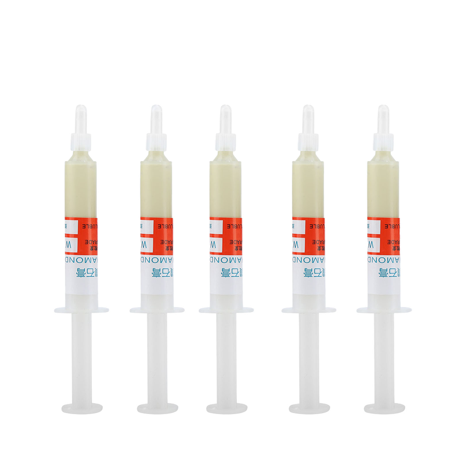 Set Mit 5 Tuben Diamantpolierpaste, Inklusive Läpppaste, Schleifpaste Und W0.510000 Nadel