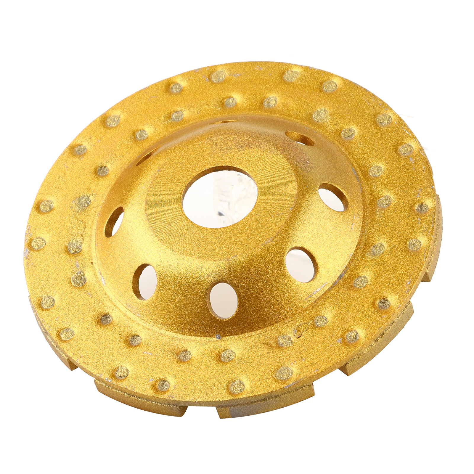 Diamant-topfschleifscheibe, Zweireihige Polierscheibe, Goldfinish, 125 Mm