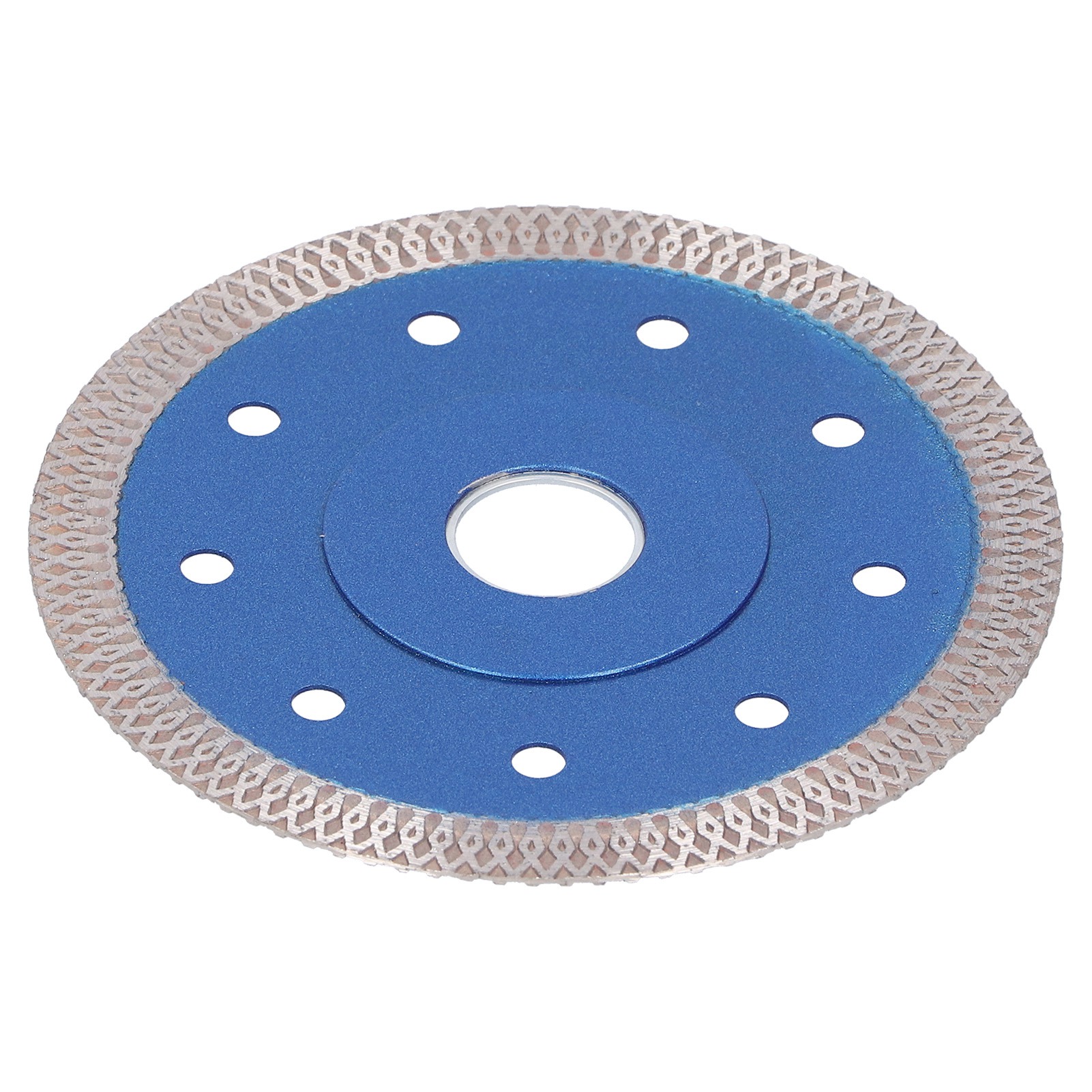 Diamant-sägeblatt Für Winkelschleifer Mit Flansch, Gewellte Schneide Für Porzellan- Und Keramikfliesen, 115 Mm, Blau
