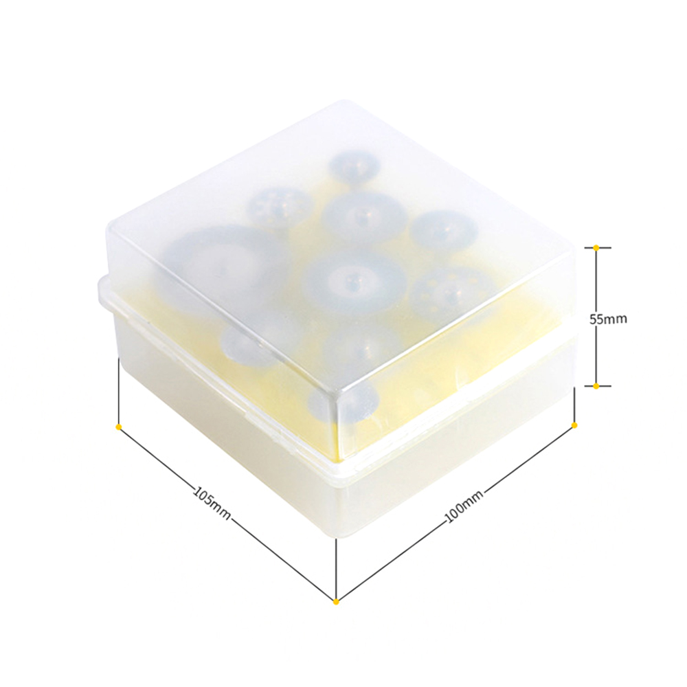Packung Mit 10 Diamanttrennscheiben Mit 3 Mm Dorn, Kompatibel Mit Dremel-rotationswerkzeugen, Lieferung In Einer Aufbewahrungsbox.