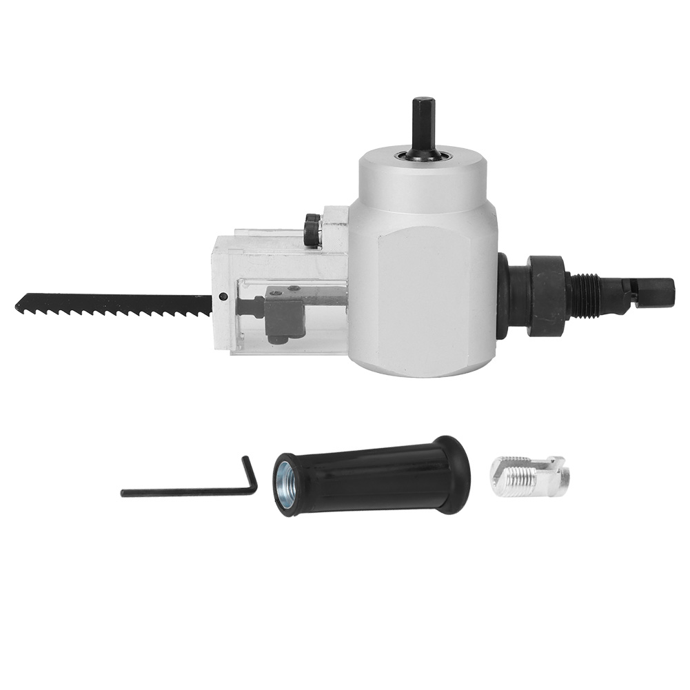 Doppelkopf-metallschneider, Blechknabber, Bohraufsatz, Elektrische Holzsäge Mit Schraubenschlüssel