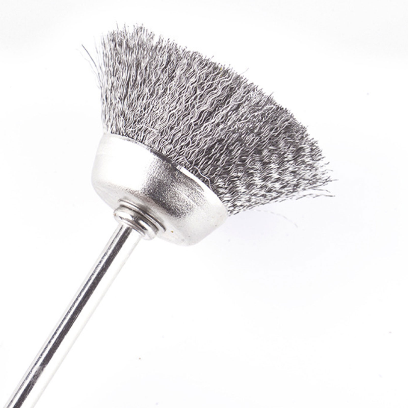Packung Mit 30 Drahtbürsten Mit 3-mm-schäften Zum Entfernen Von Graten Und Rost Sowie Zum Polieren Von Metall- Und Nichtmetalloberflächen. Zum Entlacken Und Polieren.
